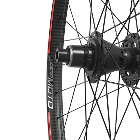 Zipp, 3ZERO MOTO B1, Wheel, Front, 27.5'' / 584, Holes: 32, 15mm TA, 110mm Boost, Disc IS 6-bolt, Slate Logo/Stealth Line