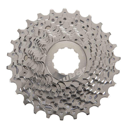 SRAM Force22 PG-1170 cassette with multiple steel sprockets, designed for high-performance road bike gearing.