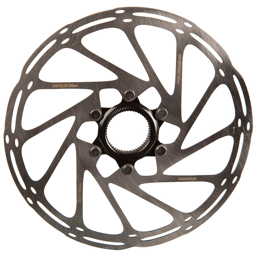 SRAM, Centerline CenterLock Black, 160mm, Center Lock