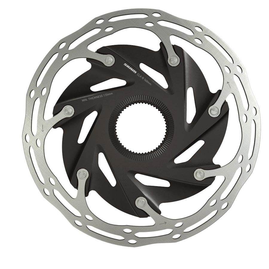 SRAM Centerline X Road CLX-R brake rotor with 140mm Center Lock for road bikes, featuring precision machined surface.