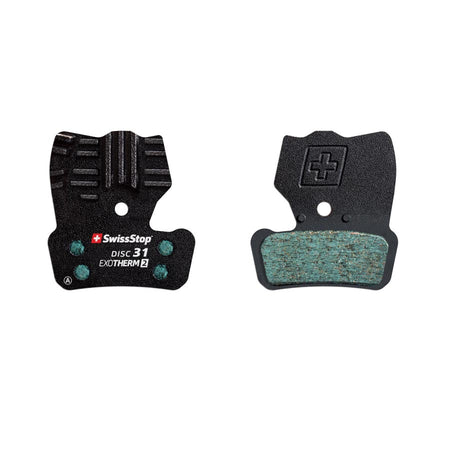SwissStop, Exotherm2 28, Disc Brake Pads, Shape: Shimano G-Type/F-Type/J-Type, XTR BR-M9000, XT BR-M8100,  SLX BR-M7100, DEORE BR-M615, Organic, Pair