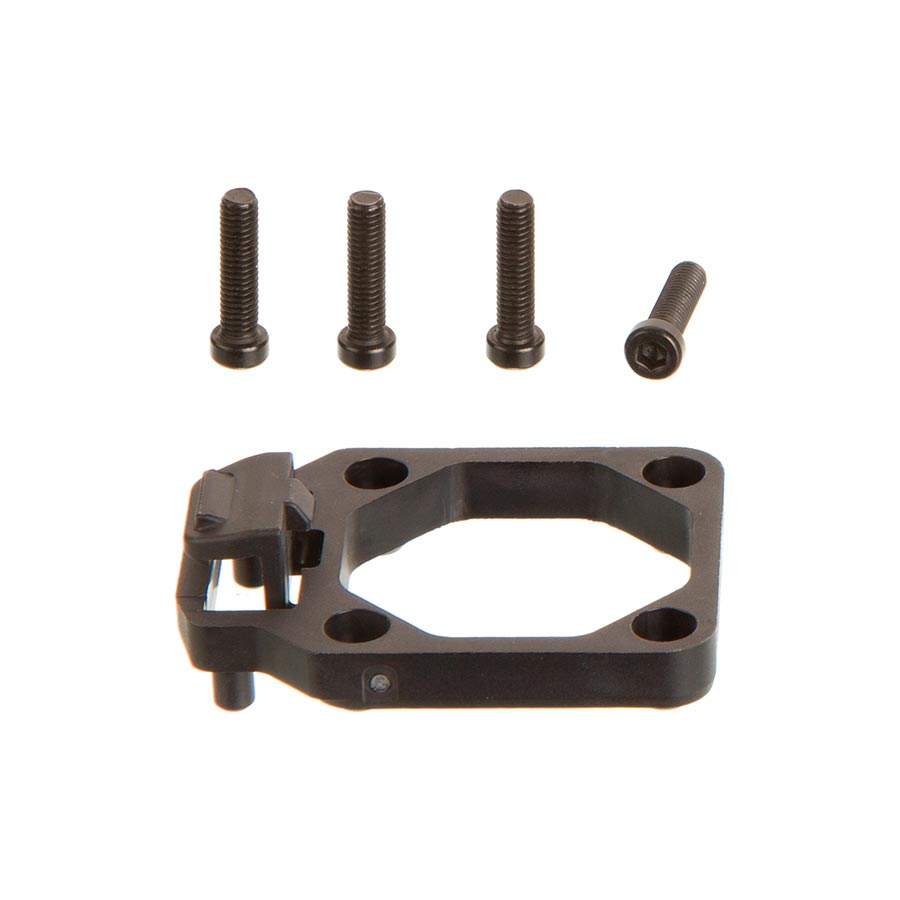 SRAM Range Extender Snapframe for e-bike drivetrain, close-up of the durable black component with branding details.
