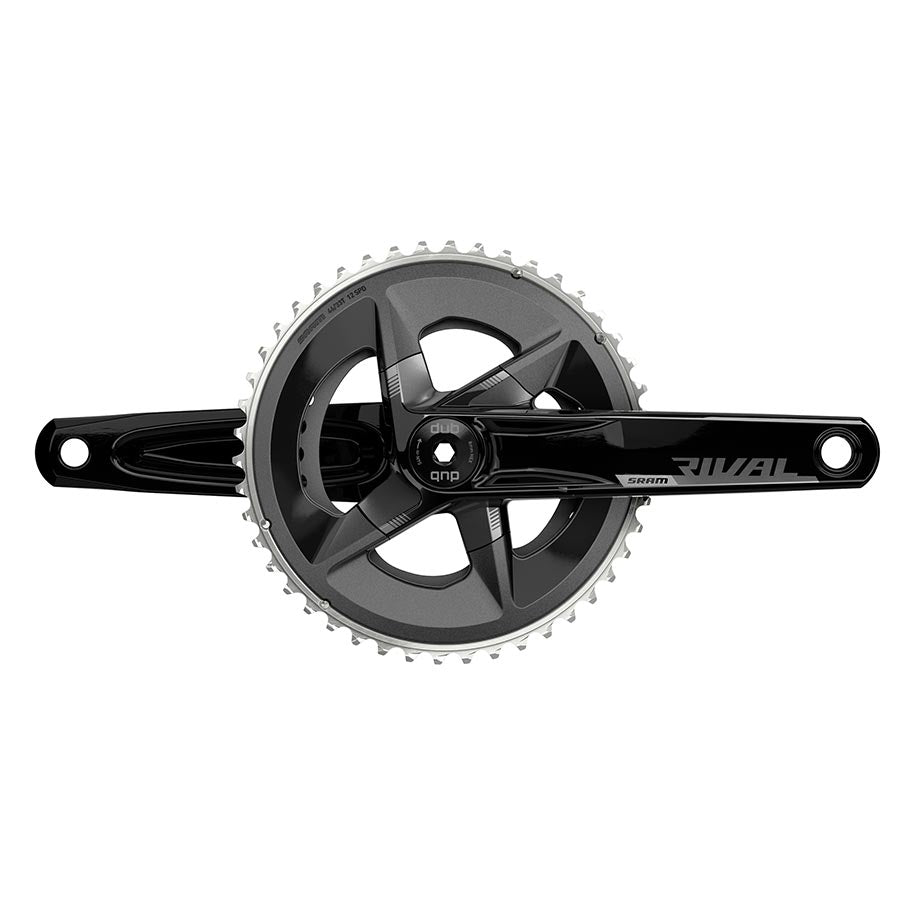 SRAM, Rival D1 2x, Crankset, Speed: 12, Spindle: 28.99mm, BCD: 107, 48/35, DUB, 175mm, Black, Road Disc