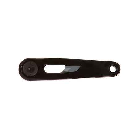 SRAM Rival 2x Powermeter E1 crankset in black, showcasing the crank arms and integrated power meter for cycling performance.