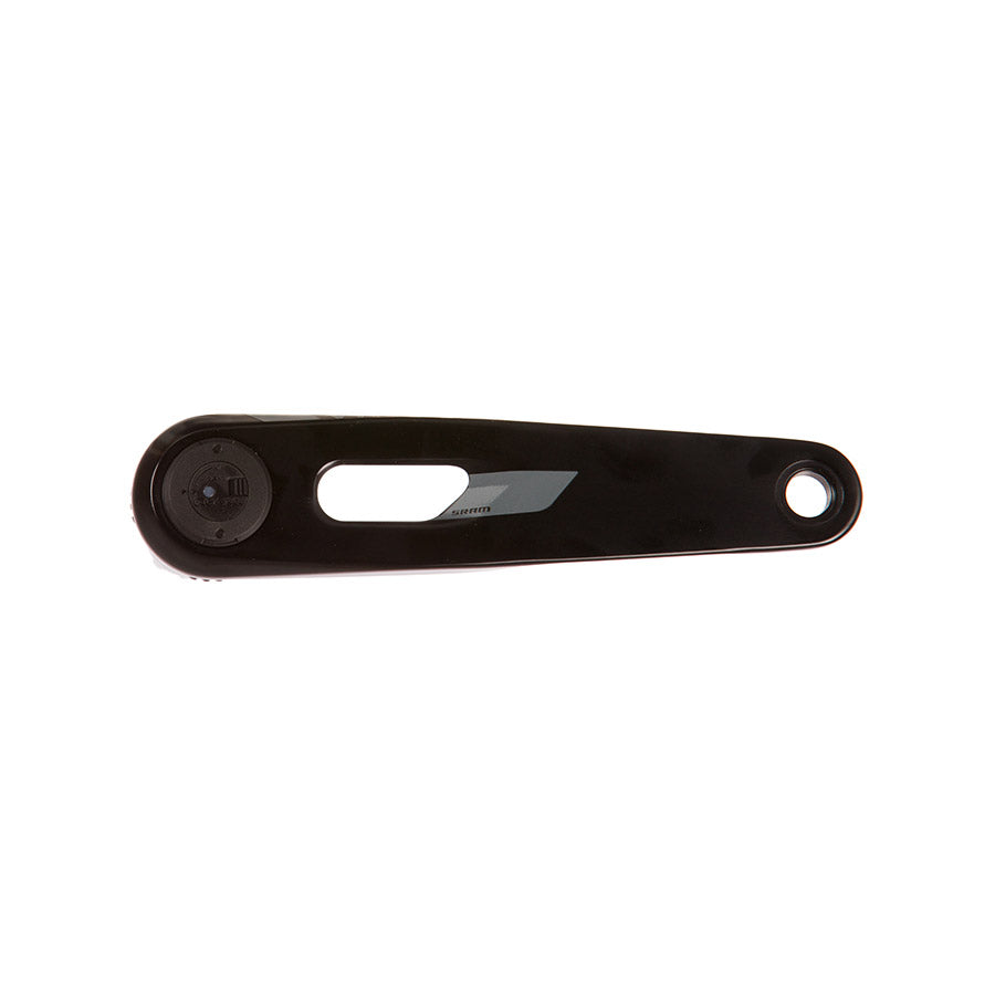 SRAM Rival 2x Powermeter E1 crankset in black with integrated power meters for accurate cycling data and performance analysis.