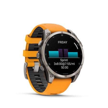 Garmin, fenix 8 AMOLED Sapphire 47mm, Watch, Watch Color: Grey, Wristband: Black/ Pebble Gray - Silicone