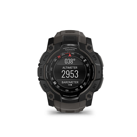 Garmin, Instinct 3 50mm AMOLED, Watch, Watch Color: Black, Wristband: Charcoal - Silicone