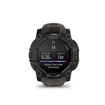 Garmin, Instinct 3 50mm AMOLED, Watch, Watch Color: Black, Wristband: Charcoal - Silicone