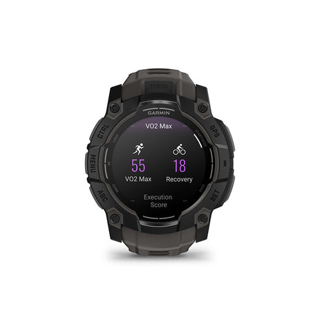 Garmin, Instinct 3 50mm AMOLED, Watch, Watch Color: Black, Wristband: Charcoal - Silicone