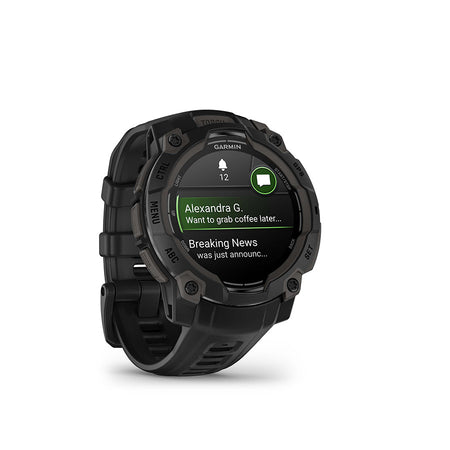 Garmin, Instinct 3 45mm AMOLED, Watch, Watch Color: Black, Wristband: Black - Silicone