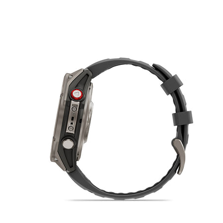 Garmin, fenix 8 Pro 47 mm- AMOLED Sap., Watch, Watch Color: Grey, Wristband: Black/ Pebble Gray - Silicone