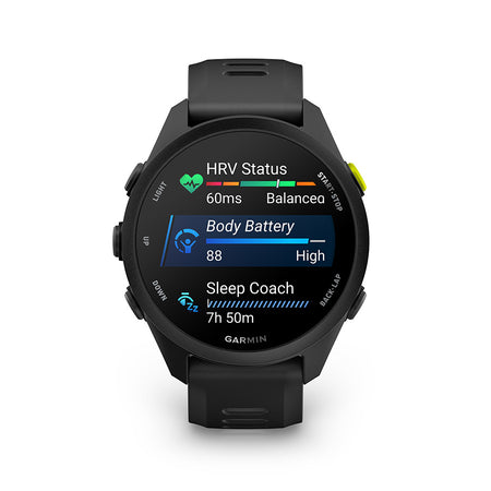 Garmin, Forerunner 70, Watch, Watch Color: Black, Wristband: Black - Silicone