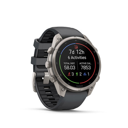 Garmin Fenix 9 Pro 47mm cycling computer with GPS and fitness tracking features, shown on a wrist.