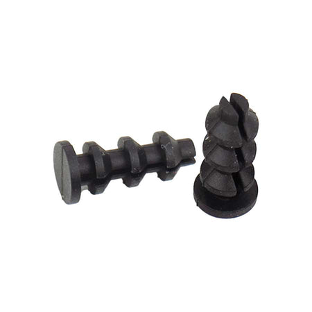 SRAM frame plugs for bike frames, black plastic covers for protecting and finishing bicycle frame openings.