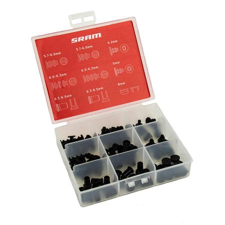 SRAM Frame Plugs for bike frame protection, showing black plastic caps inserted into frame openings.