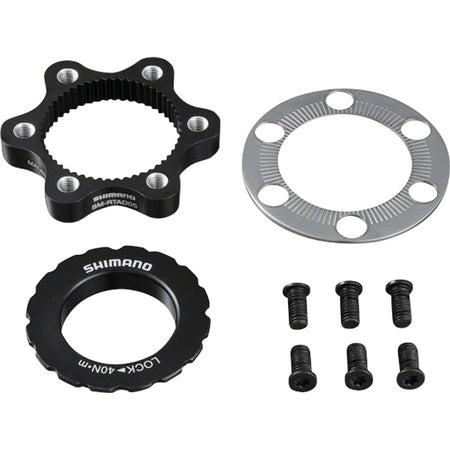 Shimano Center-Lock Rotor Adaptor for bike brake system, compatible with Shimano brake parts and accessories.