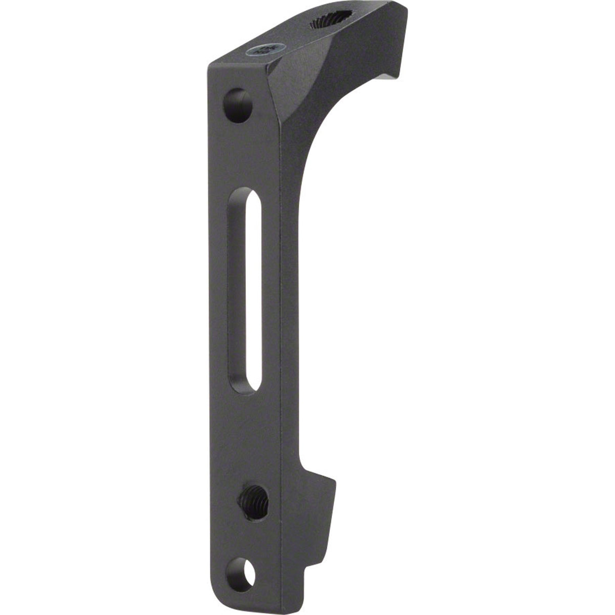 Shimano disc brake adapter for bike brake system, showing the metal mounting piece with mounting holes