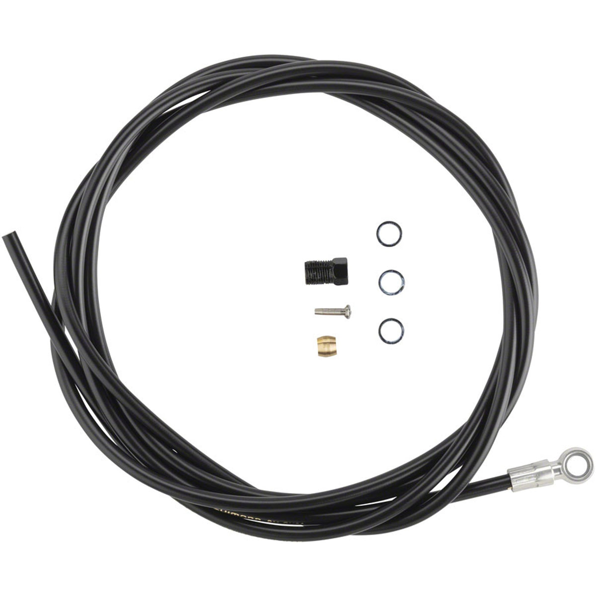 Shimano SM-BH90 disc brake hose and kit with brake cables and housing for bicycle disc brake system.
