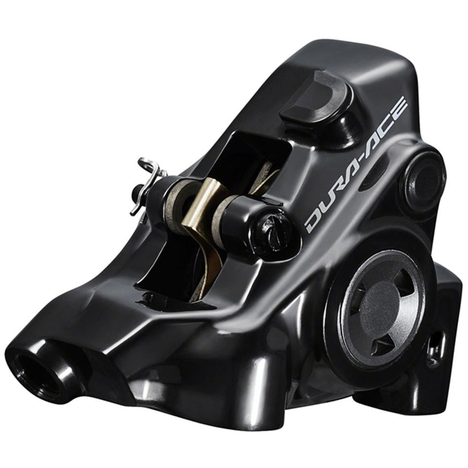 Shimano Dura-Ace BR-R9270 disc brake caliper, high-performance bike brake caliper shown in the image.