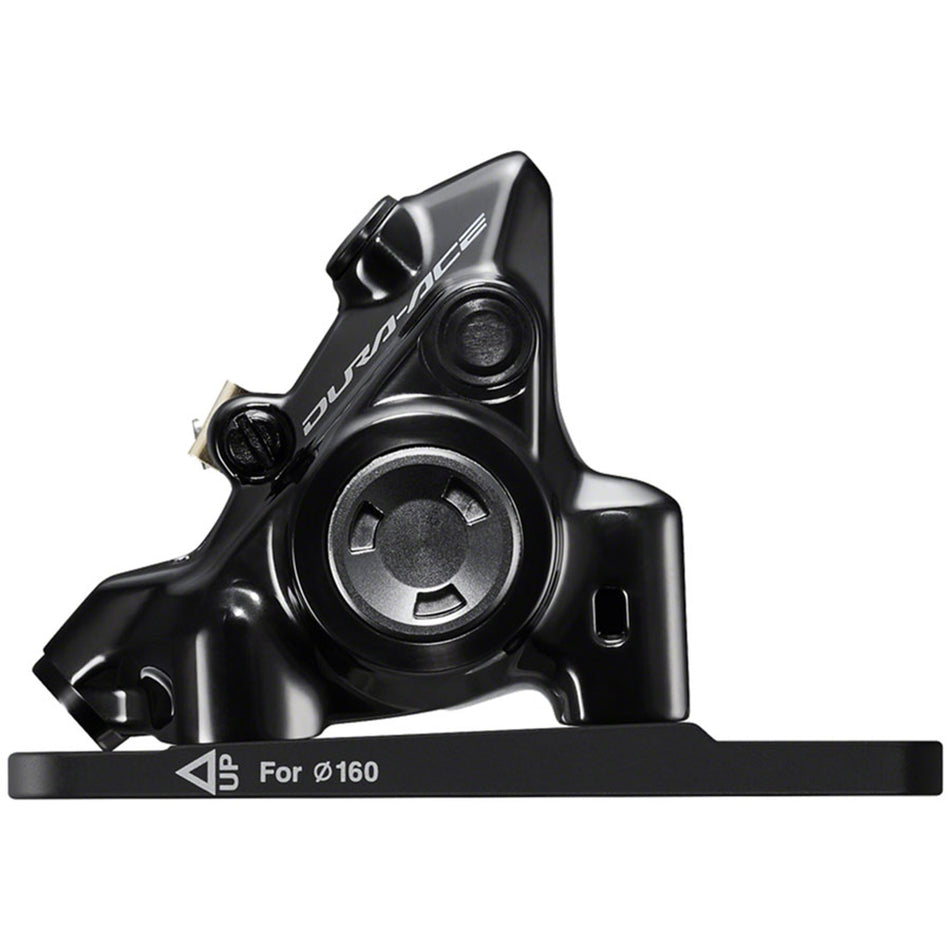 Shimano Dura-Ace BR-R9270 disc brake caliper for high-performance bike braking systems, shown in a close-up image.