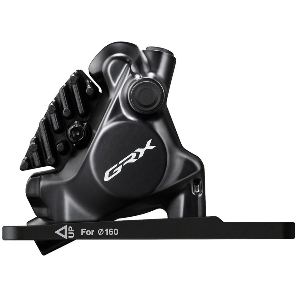 Shimano GRX BR-RX820 2-piston disc brake caliper for gravel bikes, featuring enhanced modulation, quiet operation, and easy maintenance.