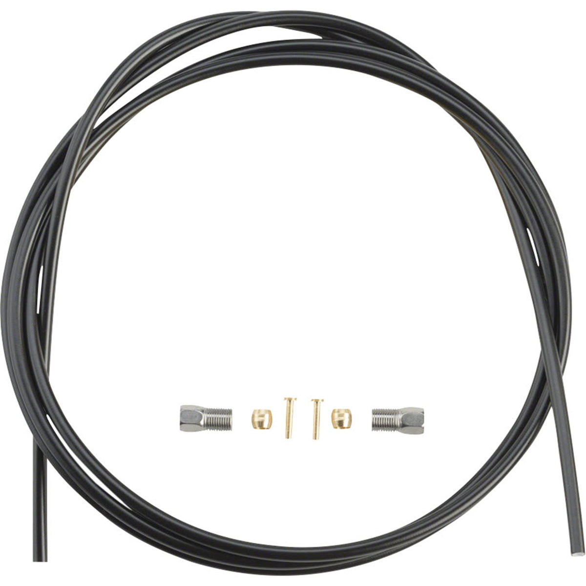 Shimano SM-BH59 disc brake hose and hose kit with brake cables and housing for mountain or road bike braking systems.