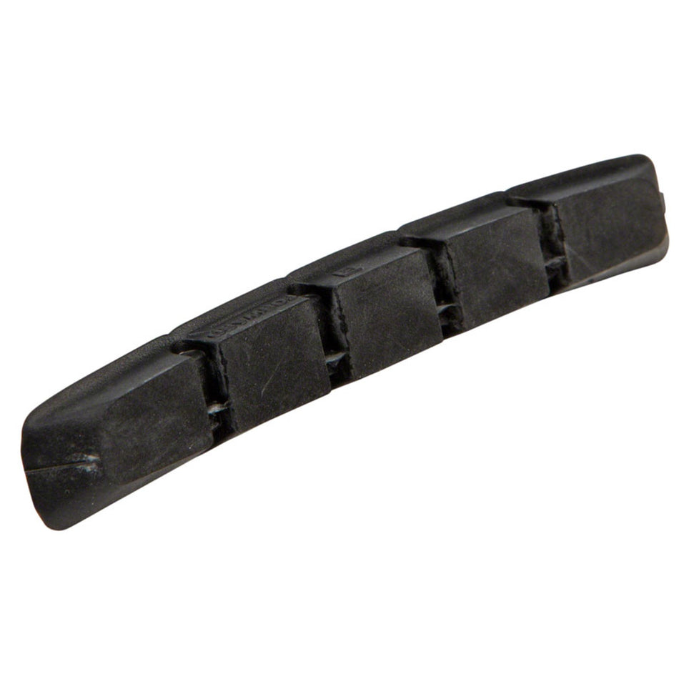 Shimano replacement brake pads for mountain bike brake shoes, showing the new pads designed for enhanced stopping power.