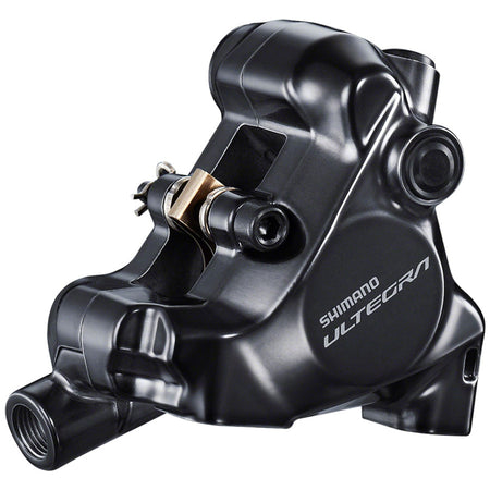 Shimano Ultegra BR-R8170 disc brake caliper mounted on bike frame, showcasing high-performance road bike brake caliper design