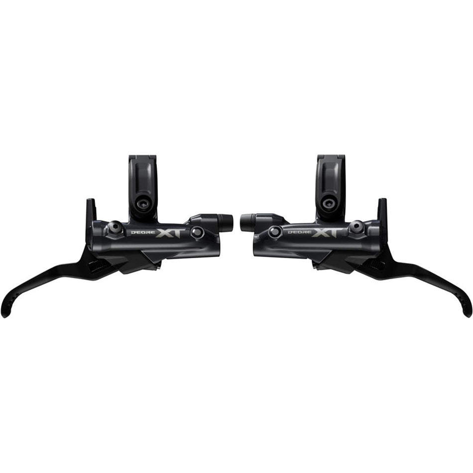 Shimano Deore XT M8200/8220 disc brake upgrade kit with hydraulic disc brakes and mounting hardware.