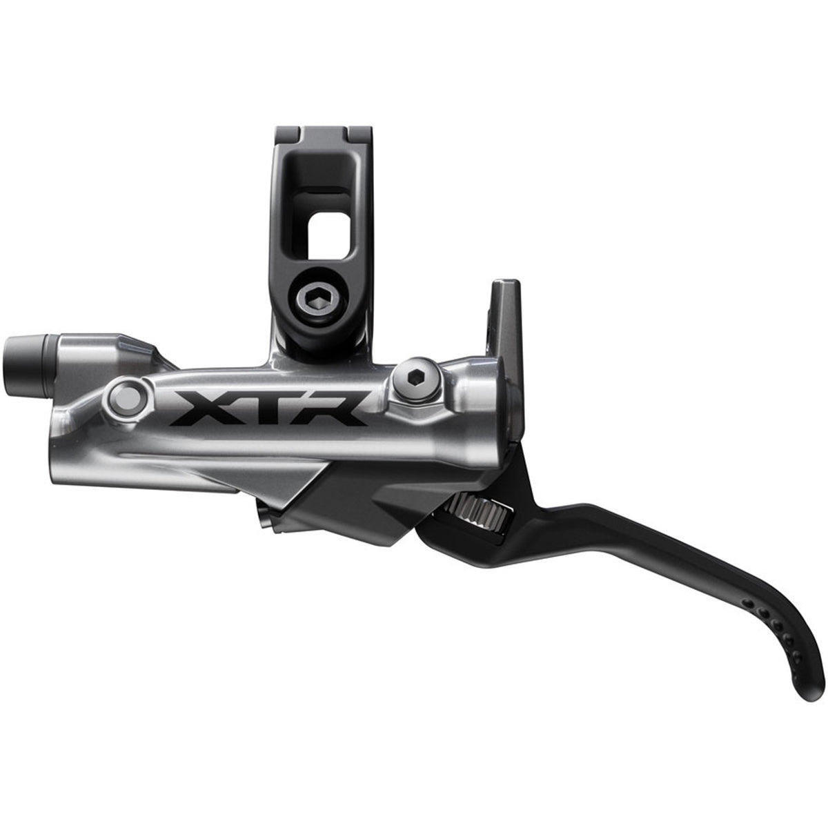 Shimano XTR M9200 disc brake with BL-M9220 lever, showing the high-performance mountain bike brake components and hydraulic system.