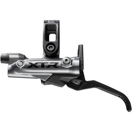 Shimano XTR M9200 disc brake with BL-M9220 lever, showing the high-performance mountain bike brake components and hydraulic system.