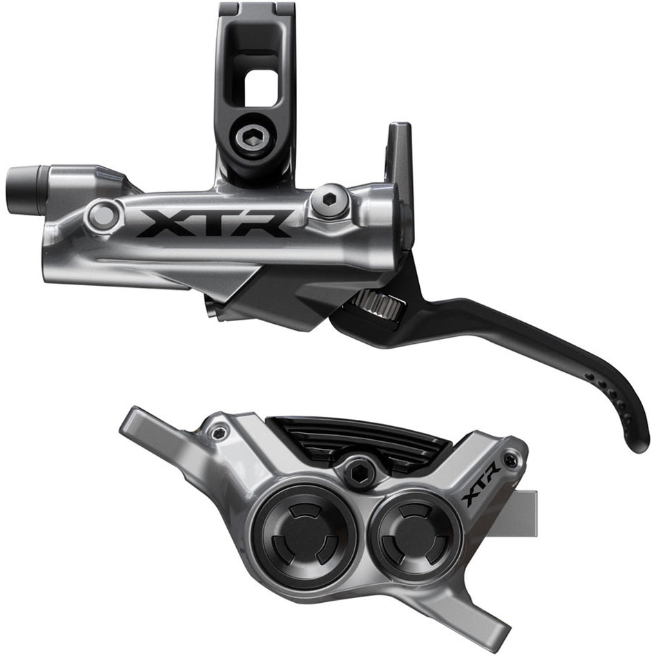 Shimano XTR M9220 Enduro disc brake with lever, featuring high-performance hydraulic brake system for mountain biking.