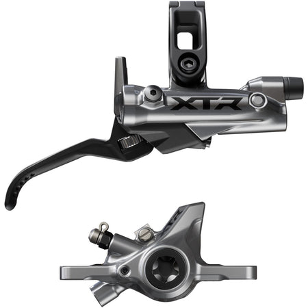 Shimano XTR M9200 disc brake with BL-M9220 lever, featuring hydraulic disc brake system and ergonomic lever design.
