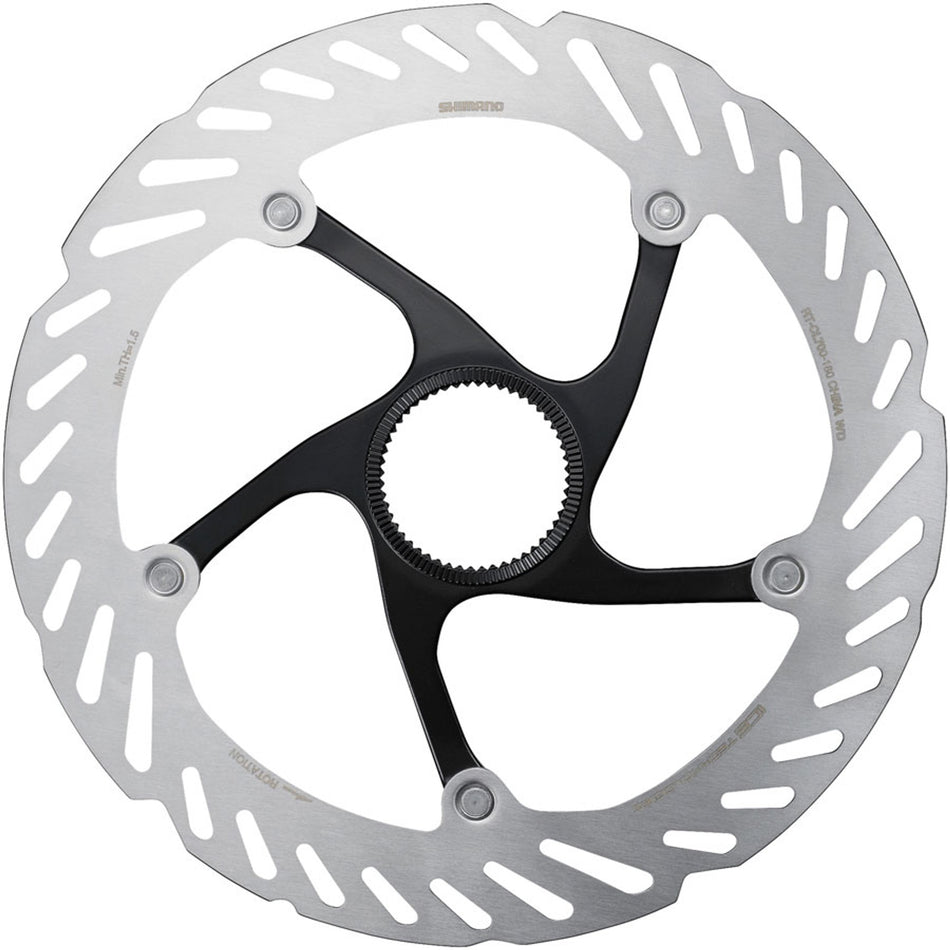 Shimano RT-CL700 disc brake rotor showing a silver round metal rotor with vented design for bicycle braking performance.