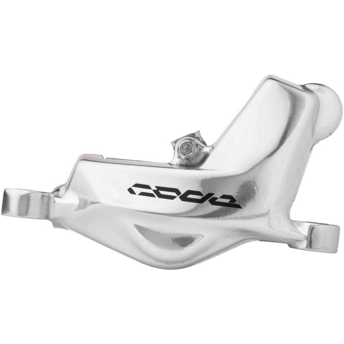 SRAM Code Stealth Series 4-piston front and rear disc brake calipers with post mount design, shown in image.