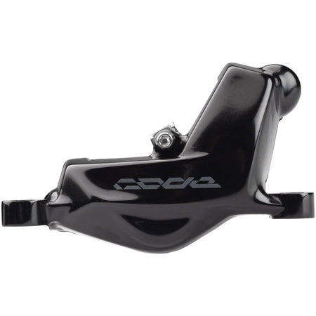 SRAM Code Stealth Series 4-piston front/rear disc brake calipers with post mount for powerful stopping performance.