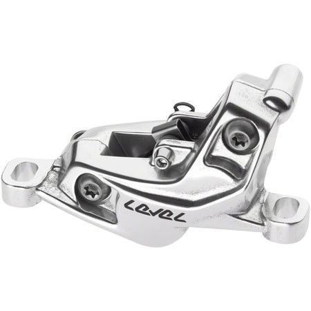 SRAM Level Stealth Series disc brake calipers, front and rear post mount, shown in black for mountain biking.