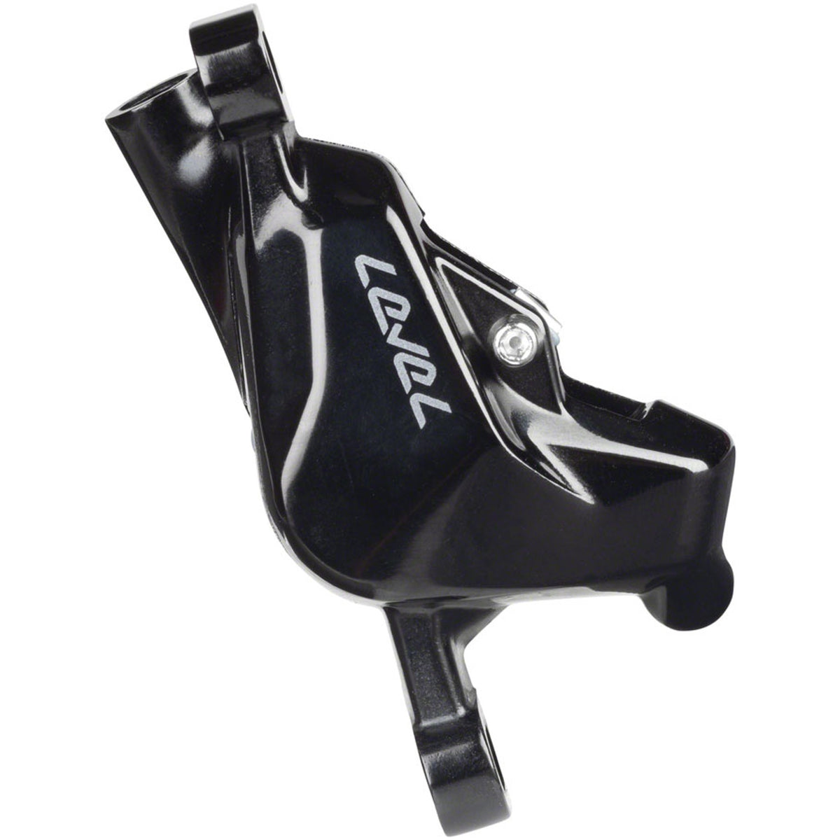 SRAM Level Stealth Series disc brake calipers for front or rear post mount bike braking system, model C1, shown in the image.