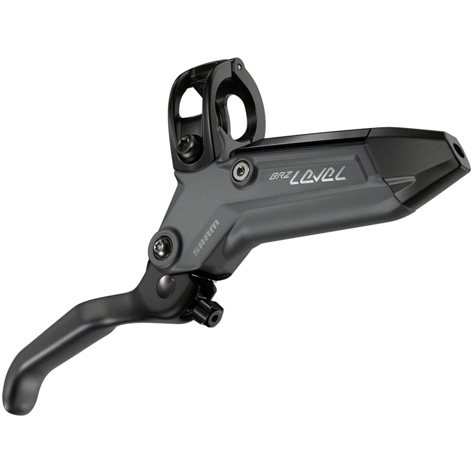 SRAM Level Bronze Stealth 4-piston disc brake with aluminum lever and SS hardware, dark polar finish, post mount for mountain bikes.