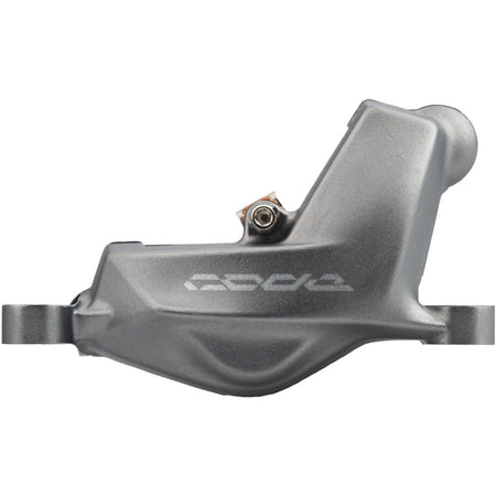 SRAM Code Stealth Series 4-piston disc brake calipers for front or rear post mount bikes, black finish, mounted on bike.