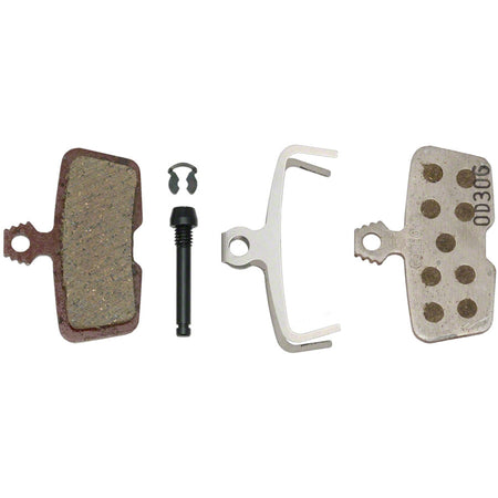 SRAM Code disc brake pads for Code, Code R, Code RSC, and Guide RE mountain bike brake systems, showing the brake pad set.