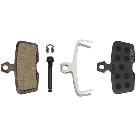 SRAM Code disc brake pads for Code, Code R, Code RSC, and Guide RE mountain bike brakes, shown in the image.