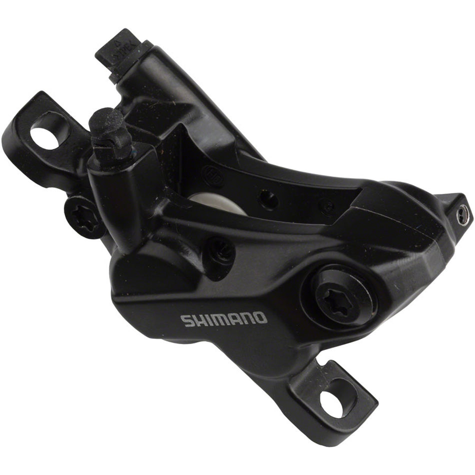 Shimano BR-MT520 brake calipers with black finish and mounting hardware for mountain bike braking systems.