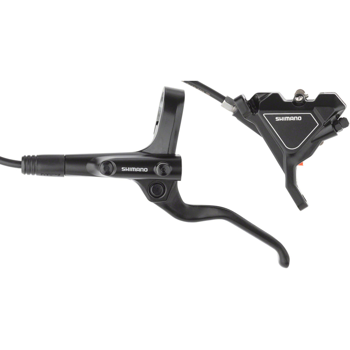 Shimano Acera BL-MT201 disc brake with BR-UR300 lever, showcasing the black hydraulic disc brake system for mountain bikes.