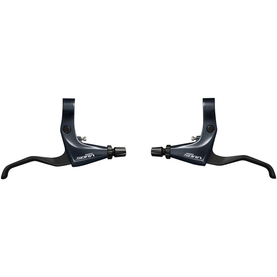 Shimano Sora BL-R3000 brake lever set for road bikes, featuring ergonomic design and lightweight construction.