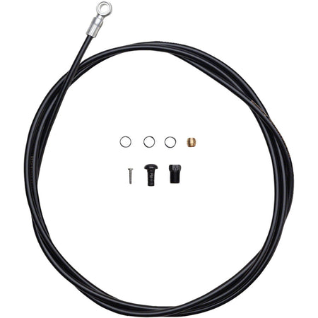 Shimano SM-BH90 disc brake hose kit with brake cables and housing for mountain and road bikes.