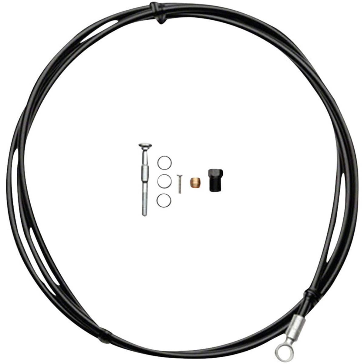 Shimano SM-BH90 disc brake hose and kit with brake cables and housing for bicycle disc brake systems.