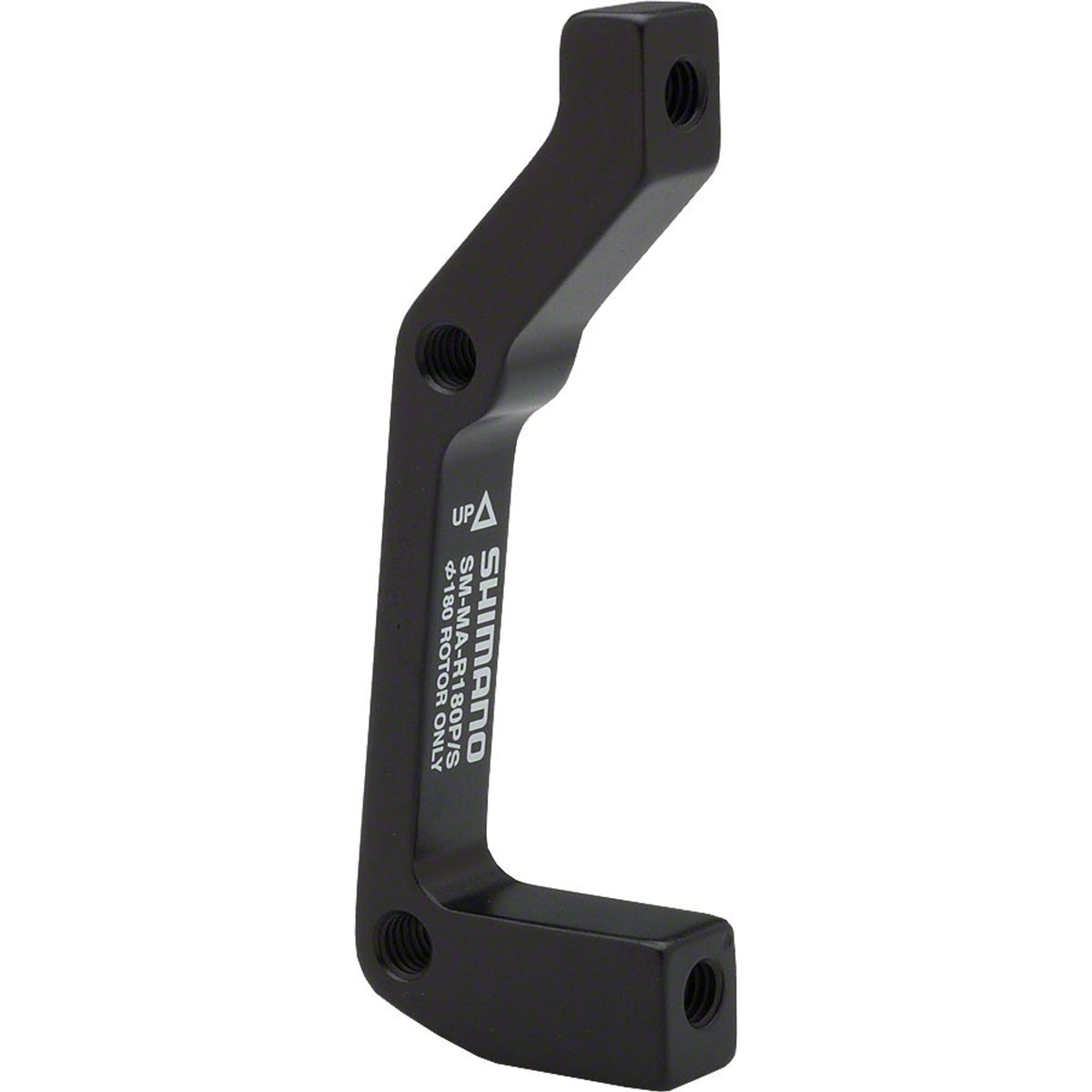 Shimano disc brake adapter for bicycle brake system, mounting component for brake calipers and rotors.