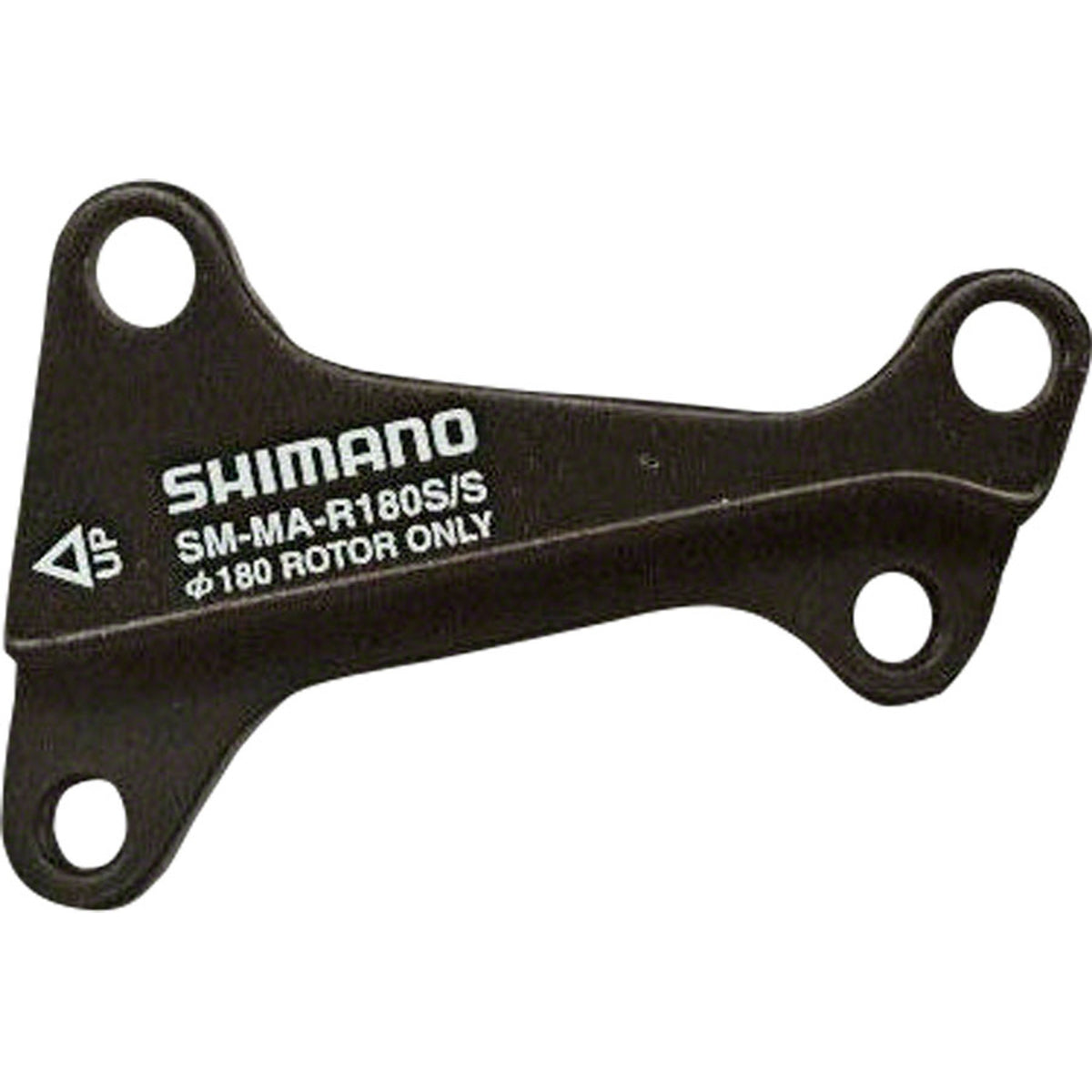 Shimano disc brake adapter for bike brake system, compatible with Shimano brake parts and accessories.