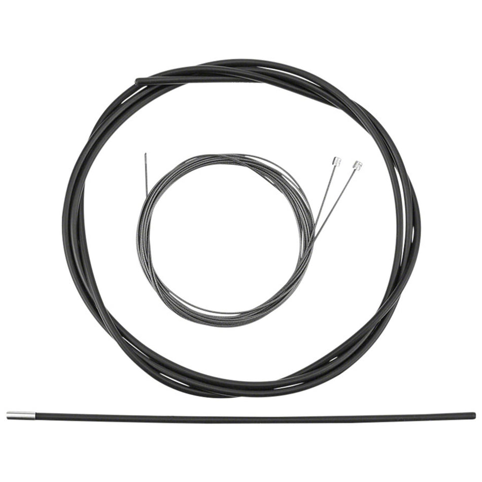 Shimano Optislick derailleur shift cable and housing set for smooth gear shifting, shown in the image.